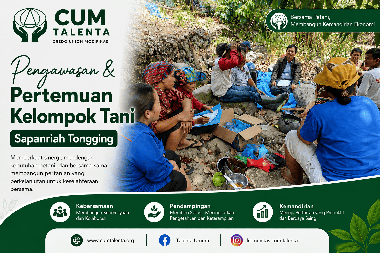 Pendampingan Kelompok Tani Sapanriah Tongging